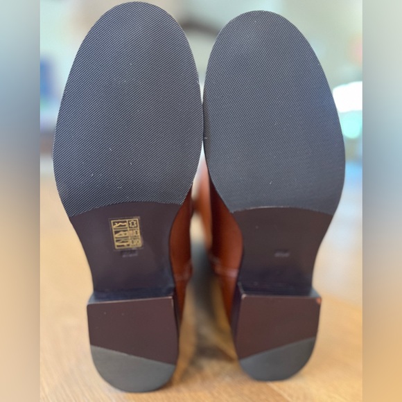 NWOT- Tory Burch Junction Boots- Brown Pebbled Leather - size 8.5M - Picture 11 of 16